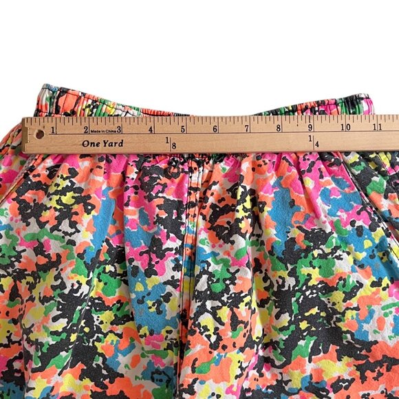 Vtg Ocean Pacific Swim Trunks Boys 14/16 Neon USA 90s OP Board Shorts Surf Camo - Picture 9 of 11